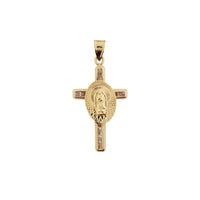 Virgin Mary CZ Pendant (14K)