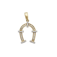Zirconia Horseshoe Pendant (14K)