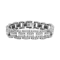 Diamond Link Men's Bracelet (14K).