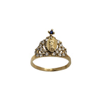Zirconia Virgin Mary Crown/Tiara Lady Ring (14K)