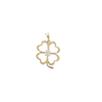 Two-Tone Four-Leaf Clover Pendant (14K)