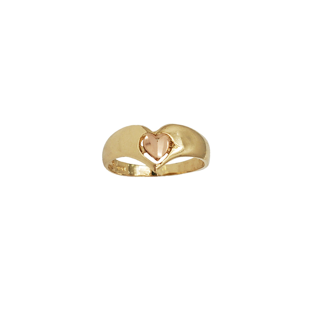 Diamond Cut Heart Ring (14K)
