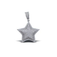 Iced-Out Star Pendant (Silver)