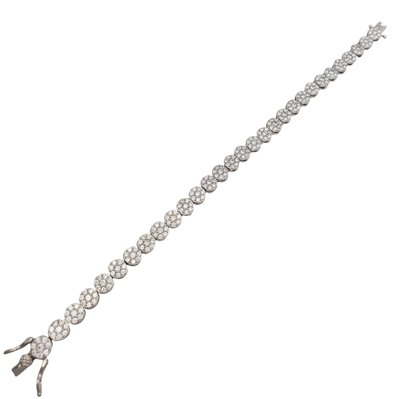 Zirconia Round Bracelet (Silver)