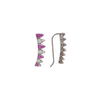 Cubic Zirconia Fish hoop Earrings