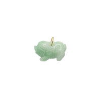 Pig Zodiac Sign Jade Pendant (14K)