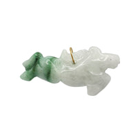 Horse Zodiac Sign Jade Pendant (14K)