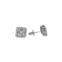 Diamond Square Baguette Earrings (14K)