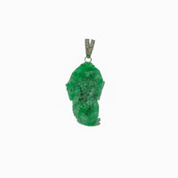 Frog Shape Jade Pendant (14K)