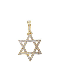 Diamond Start of David Pendant