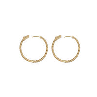 Diamond Hoop Earrings (14K)