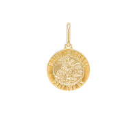 Saint Michael Pray for Us Medallion Pendant (14K)
