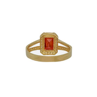 Red Emerald Lady Ring 18K