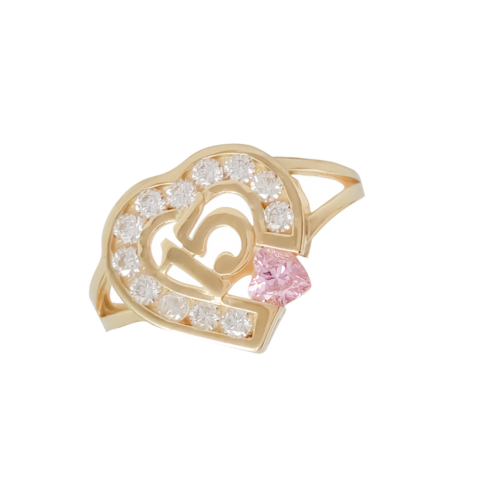 15th Birthday XV's Ring 14K