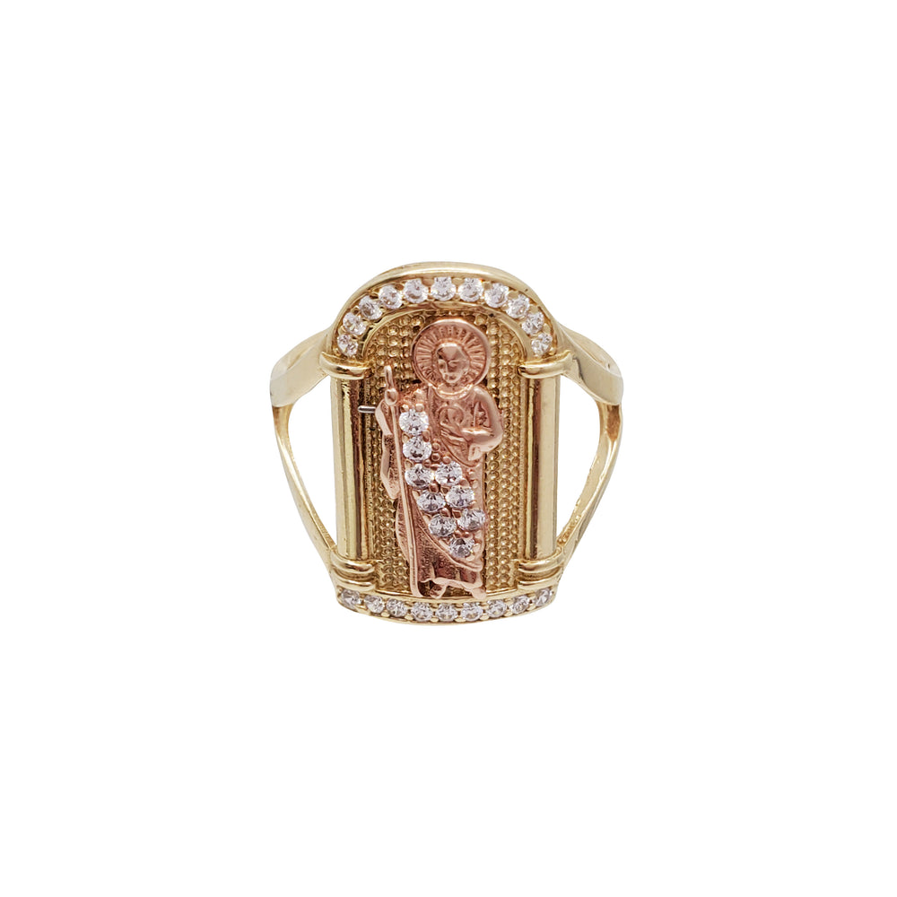 Zirconia Saint Jude Ring (14K)