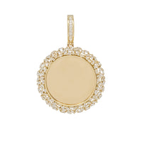 Baguette  Diamond Picture Medallion Pendant (14K)