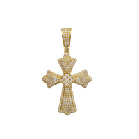 Yellow Gold Diamond Cross Pendant (14K)