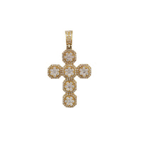 Yellow Gold Diamond Cross Pendant (14K)