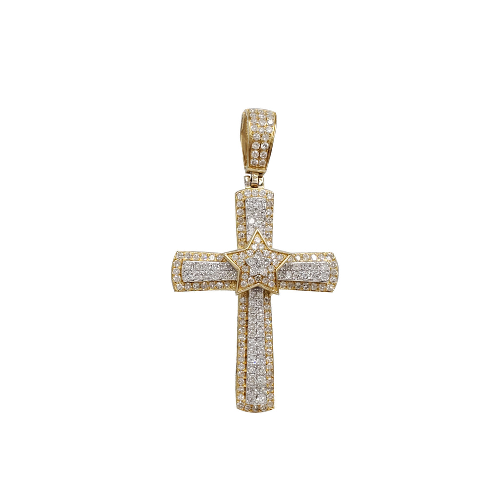 Diamond Cross Pendant (14K)