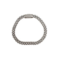 Diamond Iced-Out Pointy Cuban bracelet White Gold (14K)