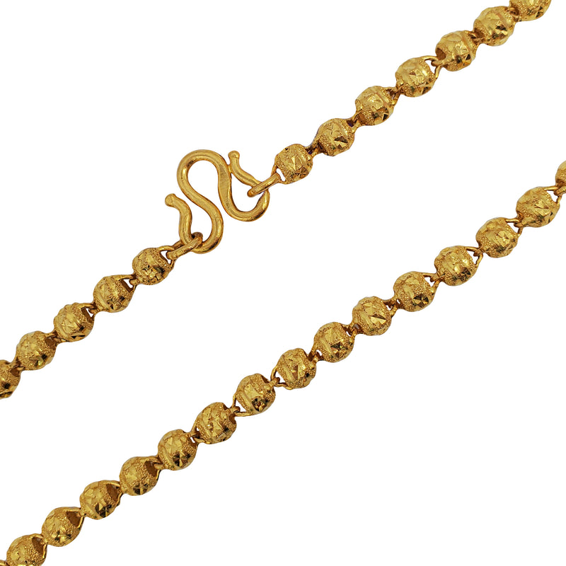 Diamond Cuts Ball Chain (24K)