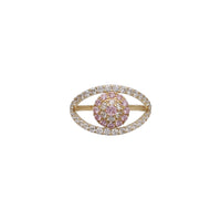 Cubic Zirconia Evil Eye Ring (14K)
