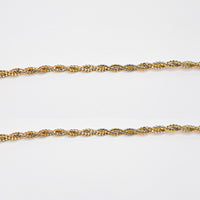 Two-tone Fancy Twist DNA Bracelet (14K)