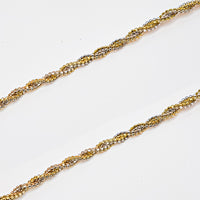 Two-tone Fancy Twist DNA Bracelet (14K)