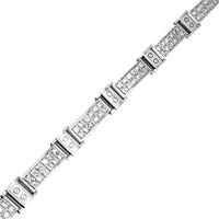 Fancy Iced-Out CZ Bracelet (14K).