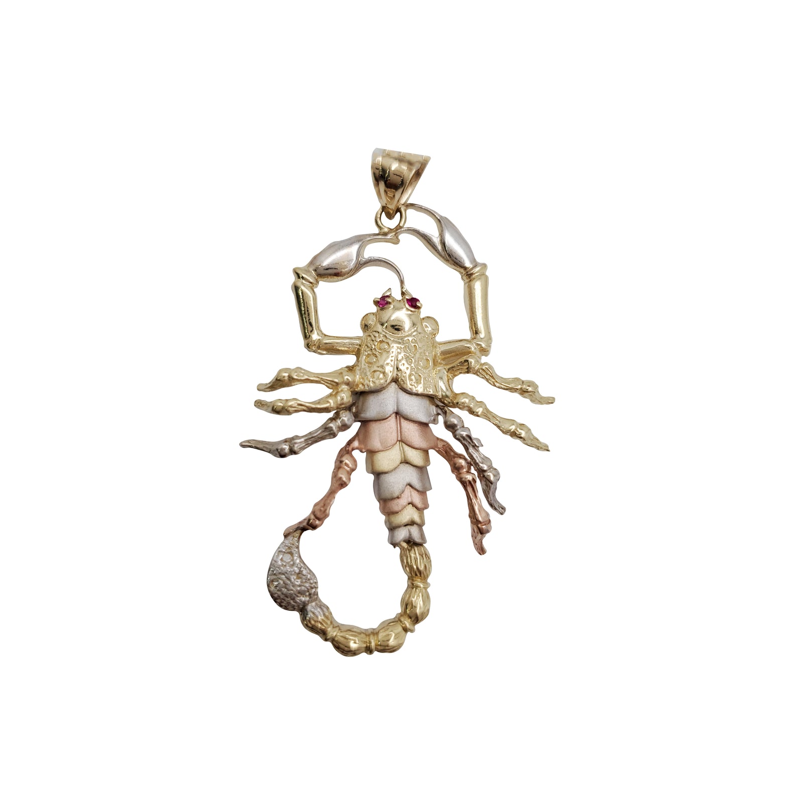 Tricolor Scorpion Pendant (14K) – Popular J