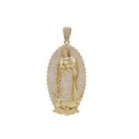Zirconia Virgin Mary/ Guadalupe Pendant (14K)