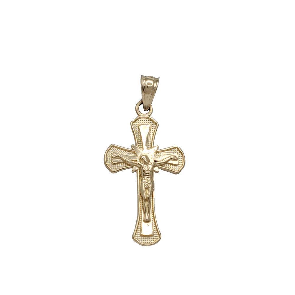 Crucifix Cross Pendant (14K)