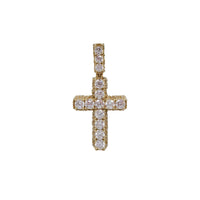 Zirconia Iced-Out Cross Pendant (14K)