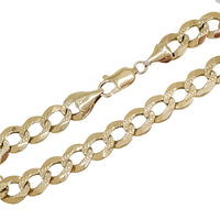 Textured Curb Bracelet (14K).