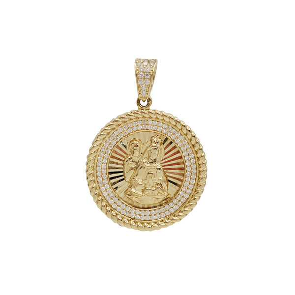 Zirconia Saint Barbara Pendant (14K)