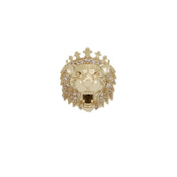 Cubic Zirconia Lion Pendant (14K)