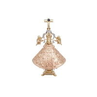Tri-Tone Our Lady of Charity/ Caridad de Cobre Pendant (14K)