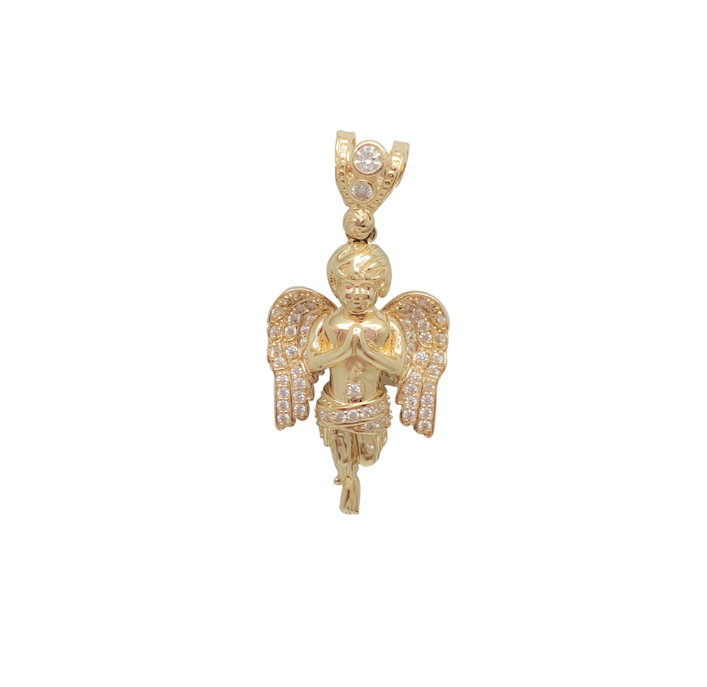 Baby Angel Praying Pendant (14K)