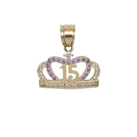 Zirconia 15/XV Birthday Crown (14K)