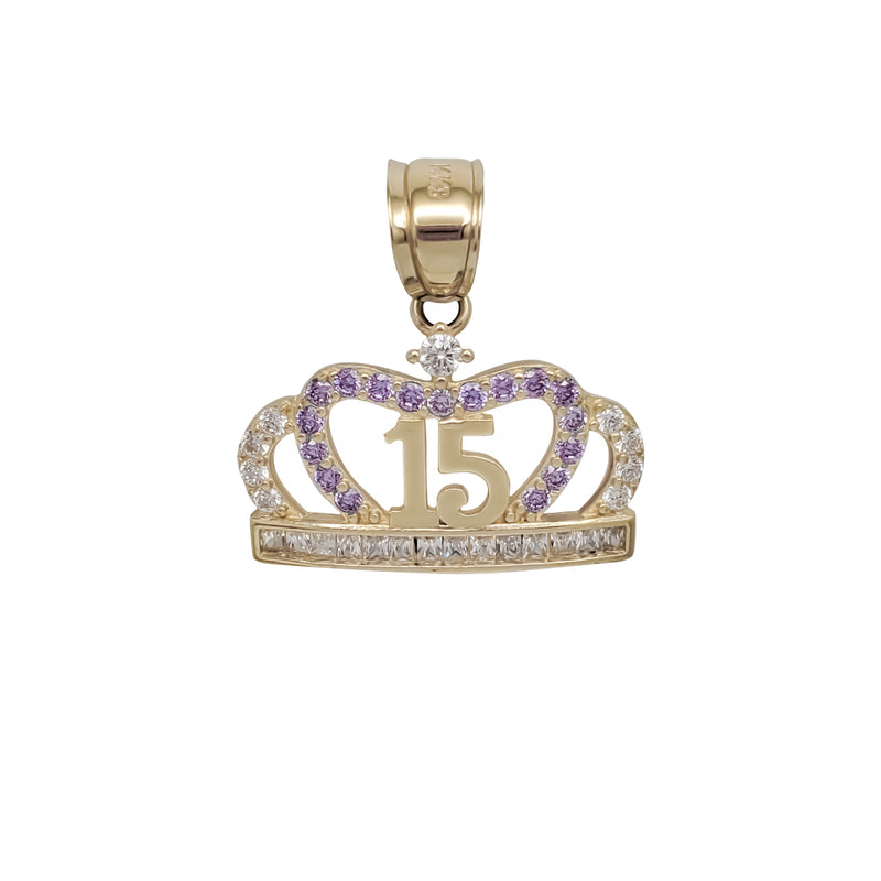 Zirconia 15/XV Birthday Crown (14K)