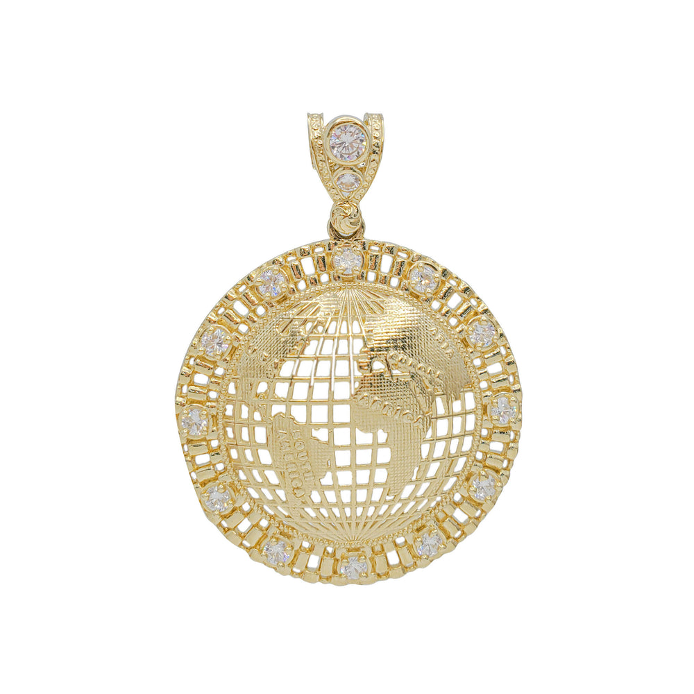 Zirconia Global World Pendant (14K)