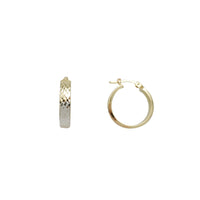 Tricolor Hoop Earrings (14K)