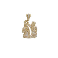 Cubic Zirconia Baptism / Christening Pendant (14K)