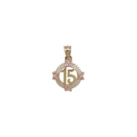 Cubic Zirconia 15 Anniversary Pendant (14K)