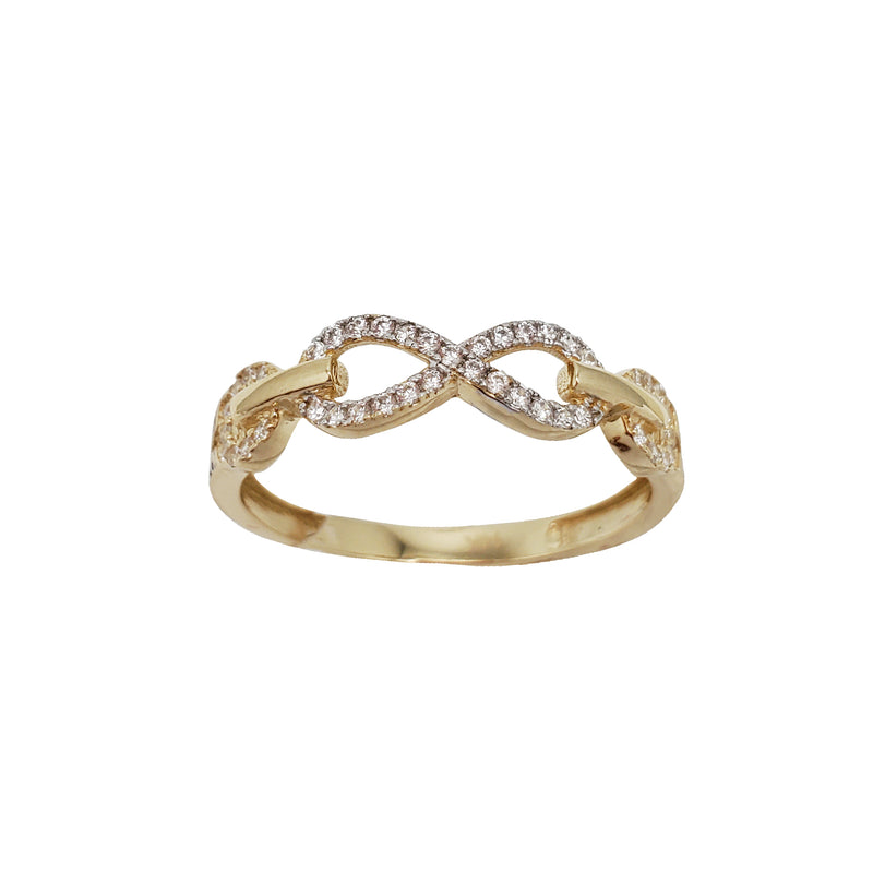 Zirconia Infinity Ring (14K)