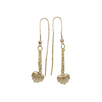 Heart dangling earring (14K)