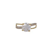 Two-tone Twist Fancy Ring (14K)