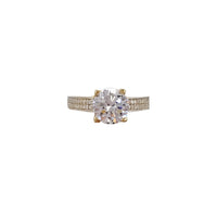 Halo CZ Ring (14K)