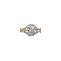 Eye CZ Halo Ring (14K)