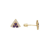 Triangle Stud Earrings (14K)